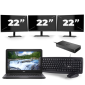 Dell Latitude 3310 - Intel Core i3-8 Geração - 13 polegadas - 8 GB de RAM - 256 GB SSD - Windows 11 + 3x Monitor de 22 polegadas