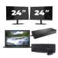 Dell Latitude 3420 - Intel Core i3 11.ª geração - 14 polegadas - 16GB RAM - 256GB SSD - Windows 11 Home + 2x Monitor de 24 polegadas