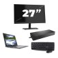 Dell Latitude 5410 - Intel Core i5 de 10ª geração - Tela de 14 polegadas - 8 GB de RAM - SSD de 256 GB - Windows 11 Home + 1 monitor de 27 polegadas