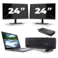 Dell Latitude 5410 - Intel Core i5-10ª geração - 14 polegadas - 8GB de RAM - 256 GB SSD - Windows 11 + 2x monitor de 24 polegadas