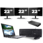 Dell Latitude 5410 - Intel Core i5-10ª geração - 14 polegadas - 8GB de RAM - 256 GB SSD - Windows 11 + 3x Monitor de 22 polegadas