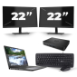 Dell Latitude 7300 - Intel Core i5-8 Geração - 13 polegadas - 8GB de RAM - 256 GB SSD - Windows 11 + 2x Monitor de 22 polegadas
