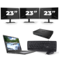 Dell Latitude 7300 - Intel Core i5-8 Geração - 13 polegadas - 8GB de RAM - 256 GB SSD - Windows 11 + 3x Monitor de 23 polegadas