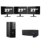 Dell OptiPlex 7000 USFF - Intel Core i7 12.ª geração - 16GB RAM - 256GB SSD - Windows 11 + 3x Monitor de 27 polegadas