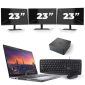 Dell Precision 3550 - Intel Core i7-10ª geração - 15 polegadas - 8GB de RAM - 256 GB SSD - Windows 11 + 3x Monitor de 23 polegadas