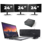 Dell Precision 3550 - Intel Core i7-10ª geração - 15 polegadas - 8GB de RAM - 256 GB SSD - Windows 11 + 3x monitor de 24 polegadas