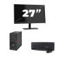 Microtorre Fujitsu Esprimo P910 - Intel Core i3-3ª geração - 8 GB de RAM - SSD de 256 GB - Windows 10 + 1 monitor de 27 polegadas
