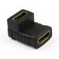 Adaptador HDMI F/F 90° banhado a ouro