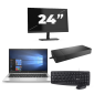 HP Elitebook 830 G7 - Intel Core i7-10ª geração - 13 polegadas - 8GB de RAM - 256 GB SSD - Windows 11 + 1x monitor de 24 polegadas