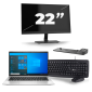 HP EliteBook 830 G8 - Intel Core i5 11.ª geração - 13 polegadas - 16GB RAM - 256GB SSD - Windows 11 + 1x Monitor de 22 polegadas