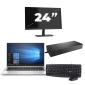 HP EliteBook 835 G7 - AMD Ryzen 3 Pro 4450U - 13 polegadas - 8GB de RAM - 256 GB SSD - Windows 10 Home + 1x Monitor de 24 polegadas