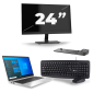 HP EliteBook 840 G8 - Intel Core i7 11.ª geração - 14 polegadas - 16GB RAM - 256GB SSD - Windows 11 + 1x Monitor de 24 polegadas