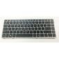 Teclado de notebook para HP EliteBook 840 G1 G2 850 G1 G2 com moldura pointstick prata retroiluminada