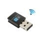Adaptador USB sem fio N Mini, 300 Mbps, Realtek 8192EU