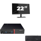 Lenovo ThinkCentre M700 USFF - Intel Core i5-6ª Geração - 8GB RAM - 256GB SSD - Windows 11 + 1x 22 polegada Monitor