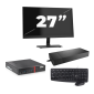 Lenovo ThinkCentre M700 USFF - Intel Core i5-6ª geração - 8 GB de RAM - SSD de 256 GB - Windows 11 + 1 monitor de 27 polegadas