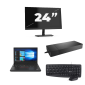 Lenovo ThinkPad A485 - AMD Ryzen 5 2500U - 14 polegadas - 16GB RAM - 256GB SSD - Windows 11 Home + 1x 24 polegadas Monitor
