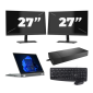 Lenovo Thinkpad L13 Yoga Gen 3 - Intel Core i5 12.ª geração - 13 polegadas - Touch - 16GB RAM - 256GB SSD - Windows 11 Home + 2x Monitor de 27 polegadas