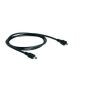 Cabo de dados micro USB macho para mini USB macho 1M, preto, suporte OTG