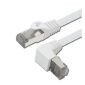 Cabo patch UTP reto para ângulo reto CAT5e, 150 CM, branco