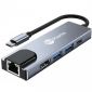USB-C para HDMI 4K + Ethernet + USB 3.0 (X2) + Adaptador USB-C