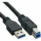 Cabo USB 3.0, A/B, 1,8 M em massa