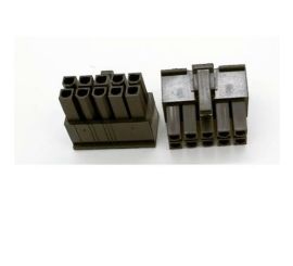 Soquete conector de fonte de alimentação macho de 10 pinos preto para PSU