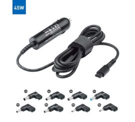 Adaptador de carregador de carro inteligente universal de 45 W com vários conectores Embalagem a granel máxima