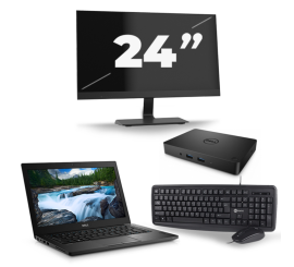 Dell Latitude 3400 - Intel Core i3-8 Geração - 14 polegadas - 8 GB de RAM - 256 GB SSD - Windows 11 + 1x monitor de 24 polegadas