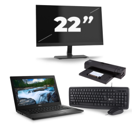 Dell Latitude 7390 - Intel Core i7-8 Geração - 13 polegadas - 8GB de RAM - 256 GB SSD - Windows 11 + 1x Monitor de 22 polegadas