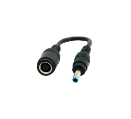 plugue adaptador para HP Fêmea 7,4x5,0mm/HP Macho 4,5x3,0mm com pino central