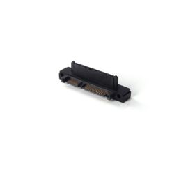 Adaptador SATA macho para fêmea de 22 pinos, com ângulo de 90°