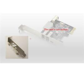 Suporte de perfil baixo para placa PCIe FireWire de 3+1 portas