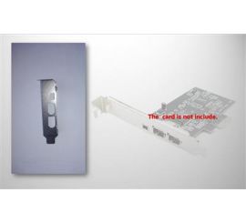 Suporte de baixo perfil para placa PCIe FireWire de 3 portas