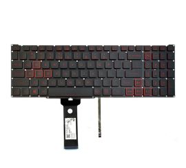 Teclado de notebook para Acer Nitro AN515-54 AN517-51 com retroiluminação vermelha