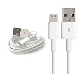 Cabo USB de 8 pinos para iPhone, iPod | cor Branco 100CM