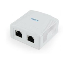 Caixa de montagem em superfície CAT6 FTP de 2 portas