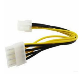 Cabo PSU de CPU macho de 4 pinos para 8 pinos, 15 CM