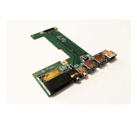 Placa de conectores de áudio de porta USB para notebook para MSI GP70 MS-1758B puxado