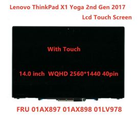 Original 14.0 LED 3K LCD conjunto completo para Lenovo ThinkPad X1 Yoga 2nd 2017 01AX897"