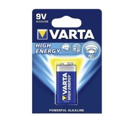 Bateria de bloco de alta energia VARTA 9V, LR22, blister