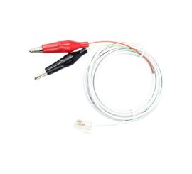 RJ11 macho para 2 * cabo de teste de clipes de jacaré, 1,5 M