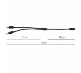 Divisor de fonte de alimentação DC 1 a 3 para câmera CCTV