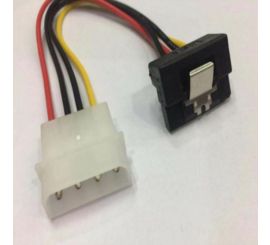 Cabo de alimentação Molex Macho para 90° SATA