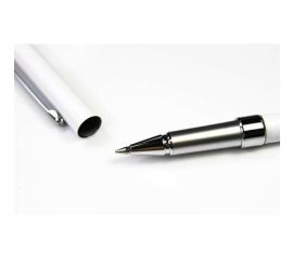 Caneta stylus universal e caneta esferográfica comum para telas capacitivas-branca
