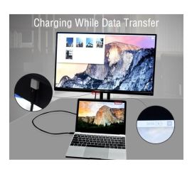 USB 3.1 Gen 2 (10 Gbps)* Cabo USB-C para USB-C, marcador eletrônico 50CM 5A