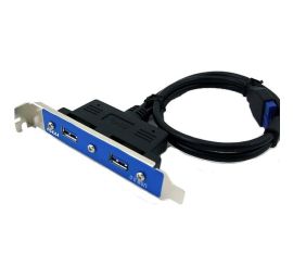 Suporte USB 3.0 de 2 portas, 20 pinos (com um pino vazio)