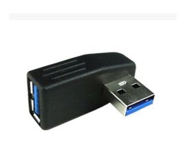 Adaptador USB 3.0 A macho para fêmea, ângulo reto