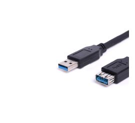 USB 3.0 A macho para fêmea, preto, 1M, CU0041