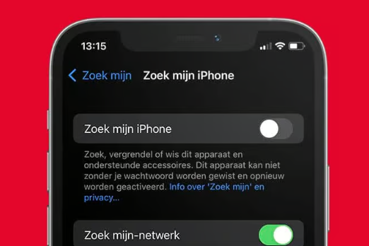 Desativar o Localizar meu iphone
